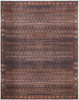 8' X 10' Red Brown And Blue Floral Power Loom Area Rug