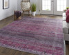 2' X 3' Pink And Purple Floral Power Loom Area Rug