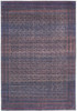 5' X 8' Blue Pink And Purple Floral Power Loom Area Rug