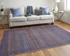 8' X 10' Blue Pink And Purple Floral Power Loom Area Rug