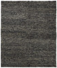 8' X 11' Gray Taupe And Black Wool Hand Woven Stain Resistant Area Rug