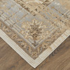 5' X 8' Tan Brown And Gray Power Loom Distressed Area Rug
