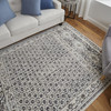 2' X 3' Ivory Taupe And Gray Abstract Stain Resistant Area Rug