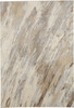 2' X 3' Ivory Tan And Brown Abstract Area Rug