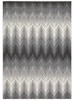 2' X 3' Gray And White Geometric Stain Resistant Area Rug