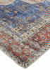 2' X 3' Red Tan And Blue Abstract Area Rug