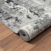 5' X 7' Gray Abstract Area Rug