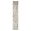 2' X 8' Gray Abstract Distressed Runner Rug