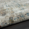 4' X 6' Gray Abstract Distressed Area Rug