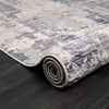 2' X 8' Gray Abstract Runner Rug