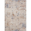 4' X 6' Ivory And Blue Abstract Area Rug