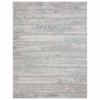 9' X 12' Blue Abstract Distressed Area Rug