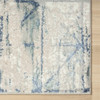 8' X 10' Blue Abstract Stain Resistant Area Rug