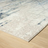 8' X 10' Blue Abstract Stain Resistant Area Rug