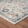 8' X 10' Ivory Floral Area Rug