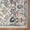8' X 10' Ivory Floral Area Rug