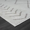 5' X 7' Cream Diamond Area Rug