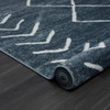 5' X 7' Blue Diamond Area Rug