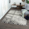 8' X 10' Gray Geometric Area Rug