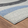 8' X 10' Blue Geometric Area Rug