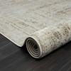 5' X 8' Beige Abstract Distressed Area Rug