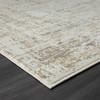 9' X 12' Beige Abstract Distressed Area Rug