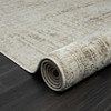 9' X 12' Beige Abstract Distressed Area Rug