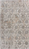 5' X 8' Cream Abstract Distressed Area Rug