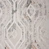 5' X 8' Cream Abstract Distressed Area Rug