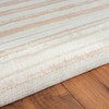 8' X 11' Beige Abstract Distressed Area Rug