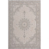 8' X 11' Gray Medallion Area Rug