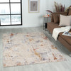 8' X 10' Beige Abstract Area Rug