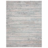 5' X 8' Blue Abstract Distressed Area Rug