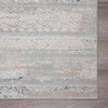 5' X 8' Blue Abstract Distressed Area Rug