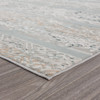 8' X 10' Blue Abstract Distressed Area Rug