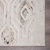 8' X 10' Cream Abstract Distressed Area Rug