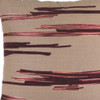 Set Of Two 15" Beige and Wine Striped Cotton Blend Throw Pillows With Sequins
