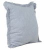 Set Of Two 20" X 20" Gray Solid Color Zippered 100% Cotton Throw Pillow