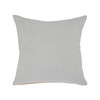 Set Of Two 20" X 20" Gray Solid Color Zippered 100% Cotton Throw Pillow
