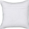 Set Of Two 18" X 18" White Chevron Zippered 100% Cotton Throw Pillow