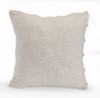 Set Of Two 20" X 20" Cream Solid Color Zippered 100% Cotton Throw Pillow