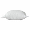 Set Of Two 20" X 20" White Solid Color Zippered 100% Cotton Throw Pillow