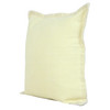 Set Of Two 20" X 20" Yellow Solid Color Zippered 100% Cotton Throw Pillow