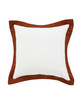 Set Of Two 20" X 20" White Geometric Zippered 100% Cotton Throw Pillow