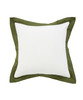 Set Of Two 20" X 20" White Geometric Zippered 100% Cotton Throw Pillow