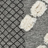 Set Of Two 20" X 20" Gray Geometric Zippered 100% Cotton Throw Pillow