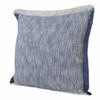Set Of Two 20" X 20" Blue Geometric Zippered 100% Cotton Throw Pillow