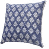 Set Of Two 20" X 20" Blue Geometric Zippered 100% Cotton Throw Pillow