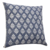 Set Of Two 20" X 20" Blue Geometric Zippered 100% Cotton Throw Pillow