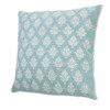 Set Of Two 20" X 20" Blue Geometric Zippered 100% Cotton Throw Pillow